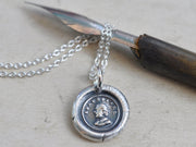 shakespeare wax seal necklace