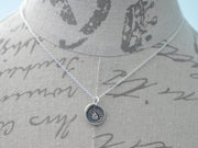 man struggling through the world wax seal necklace - by honesty