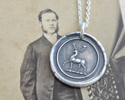 stag wax seal pendant