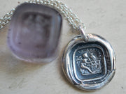 cupid wax seal pendant