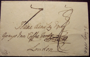 1824 letter addressed to Isaac Hindley