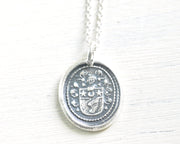 wing crest wax seal pendant